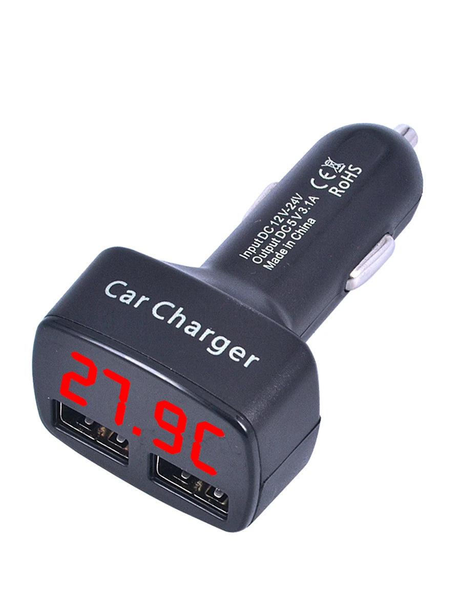DriveNova Charge – 4-in-1 Auto-Schnellladegerät mit LCD-Anzeige