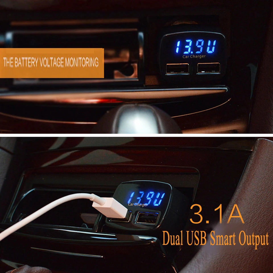 DriveNova Charge – 4-in-1 Auto-Schnellladegerät mit LCD-Anzeige