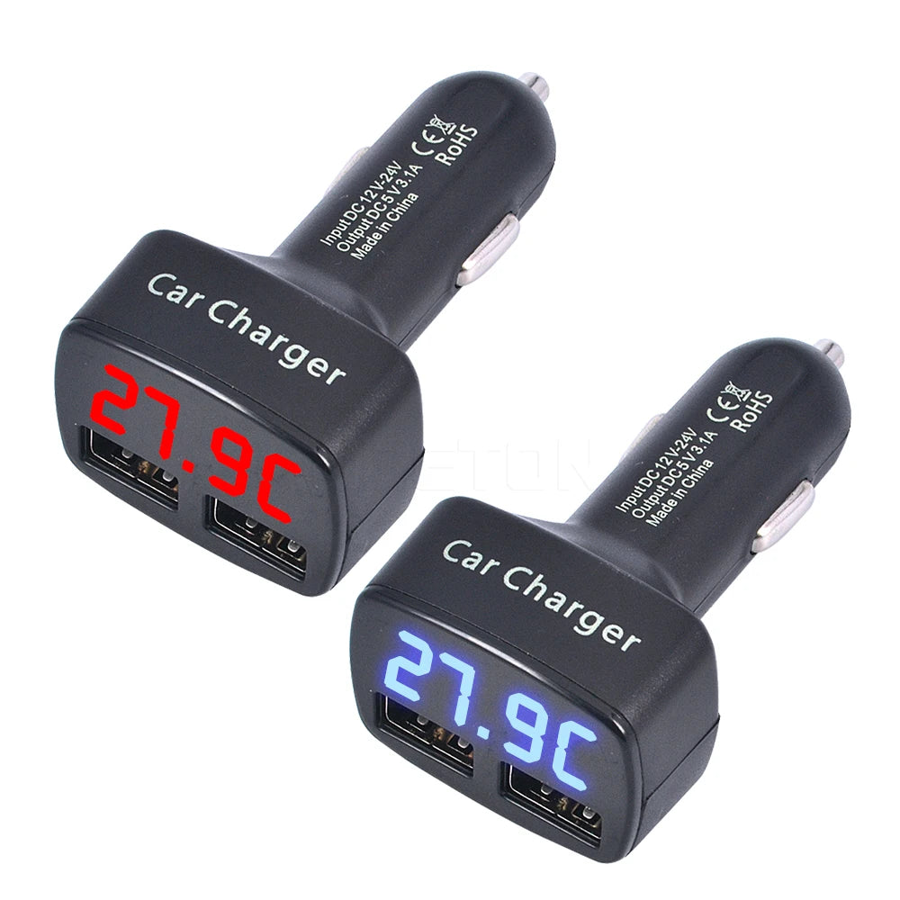 DriveNova Charge – 4-in-1 Auto-Schnellladegerät mit LCD-Anzeige