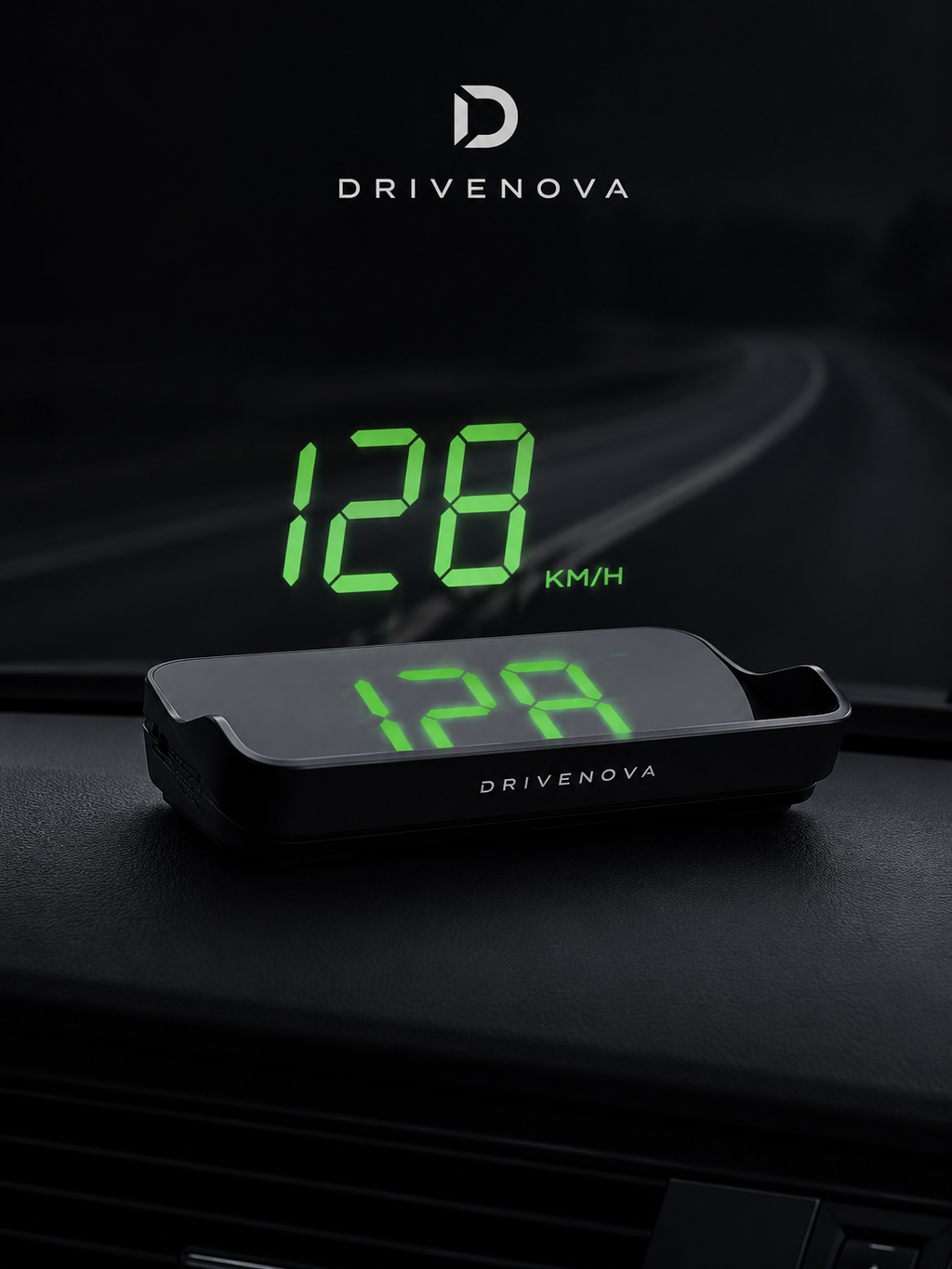 DriveNova™ GPS Head-Up Display (HUD) – Digitaler Tacho mit Echtzeit-Geschwindigkeitsanzeige