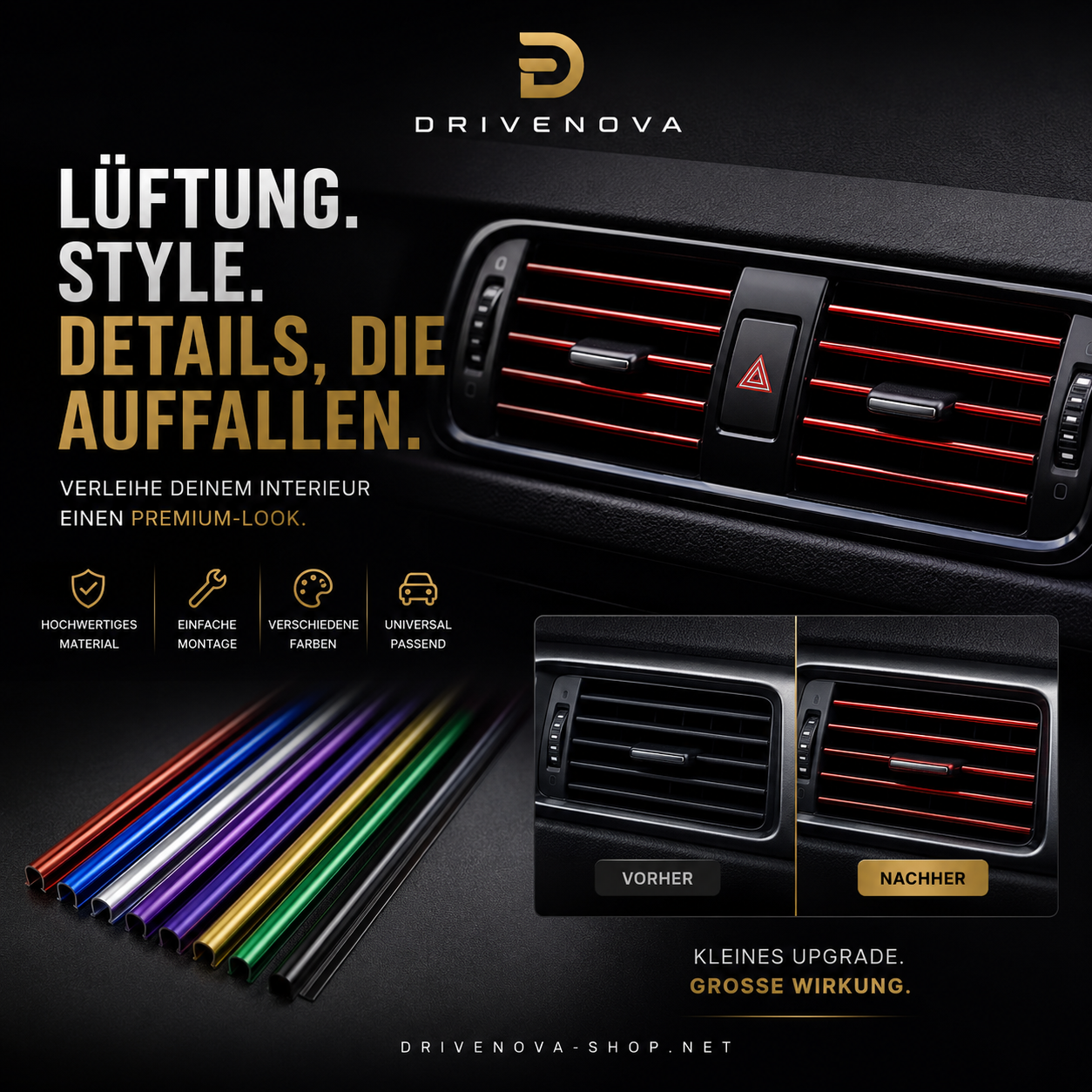 DriveNova™ Premium Lüftungsleisten