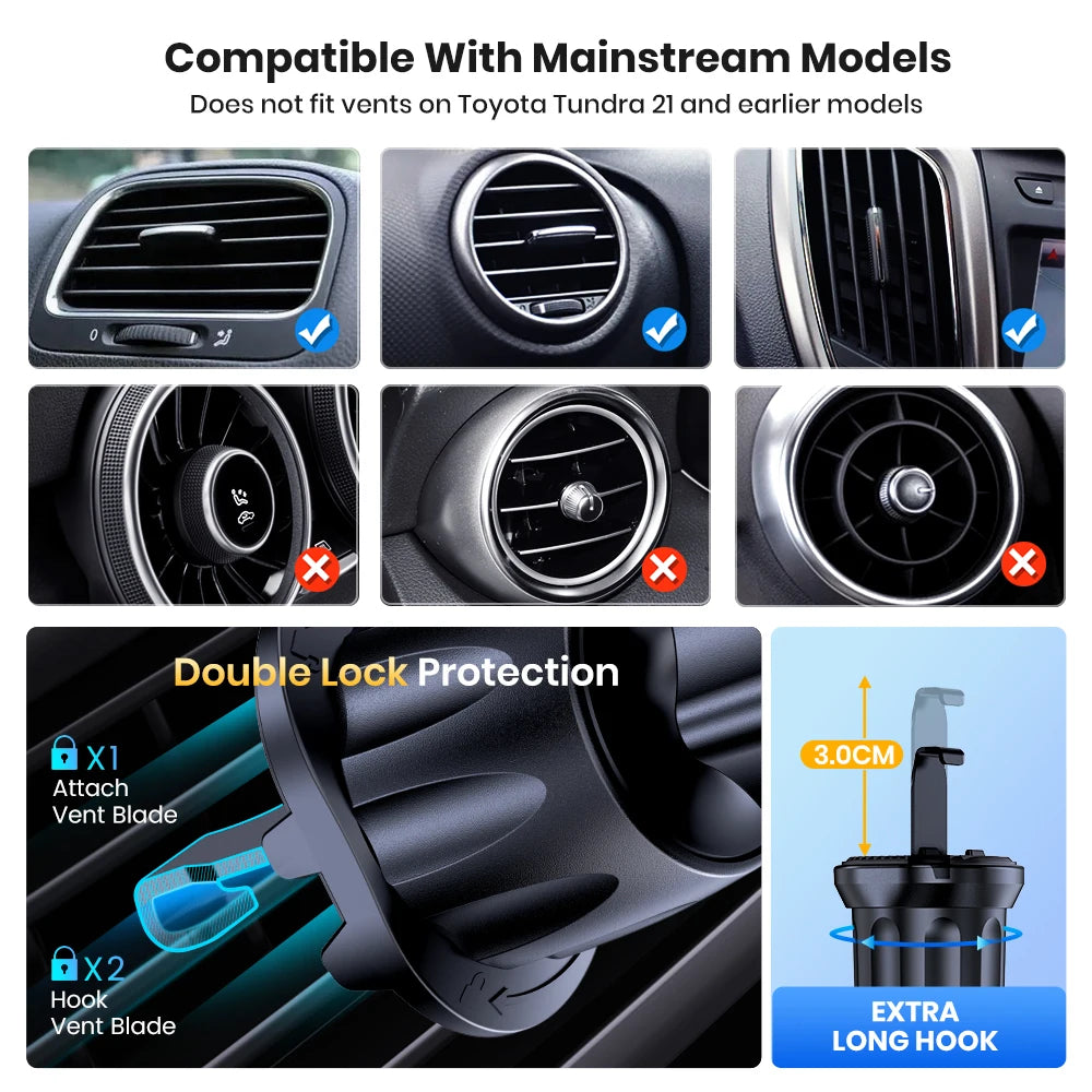 DriveNova Grip – Universelle Auto-Handyhalterung für Lüftungsschlitze