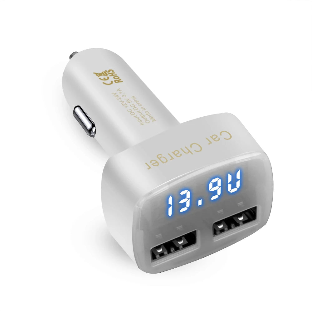 DriveNova Charge – 4-in-1 Auto-Schnellladegerät mit LCD-Anzeige