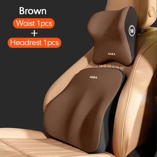 DriveNova ComfortPlus – Memory Foam Nacken- & Lendenkissen fürs Auto