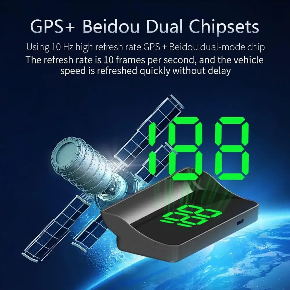 DriveNova™ GPS Head-Up Display (HUD) – Digitaler Tacho mit Echtzeit-Geschwindigkeitsanzeige