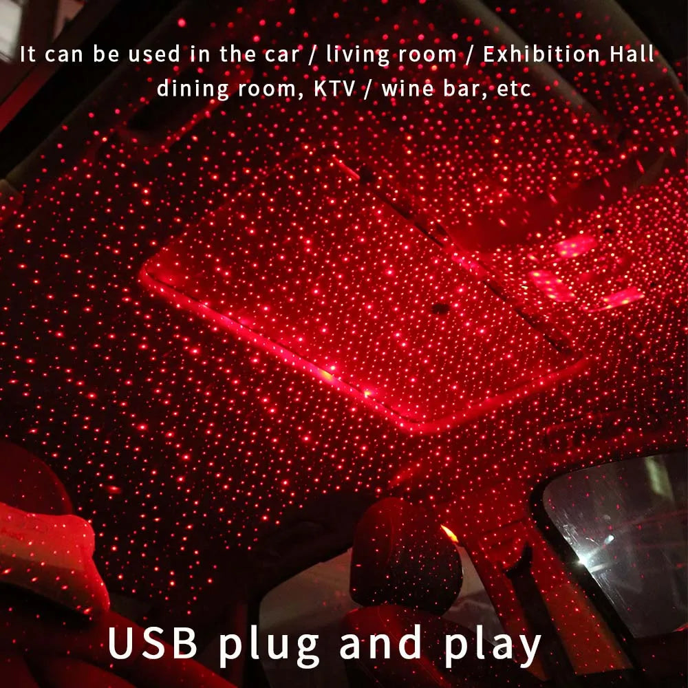 DriveNova StarGlow – USB Sternenhimmel fürs Auto mit Musikmodus