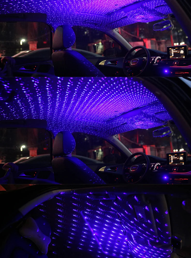 DriveNova StarGlow – USB Sternenhimmel fürs Auto mit Musikmodus