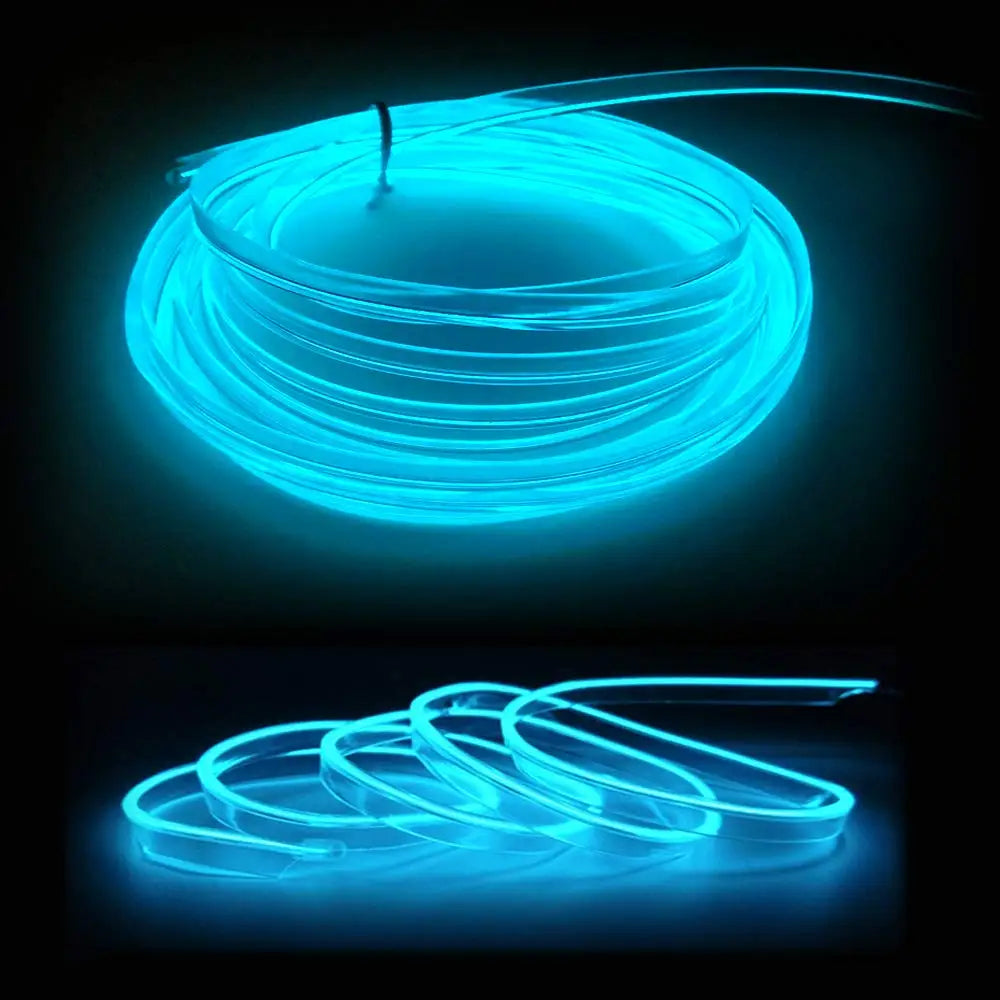 DriveNova| 5M LED Ambientebeleuchtung fürs Auto – Flexible Neon-Lichtleiste mit USB