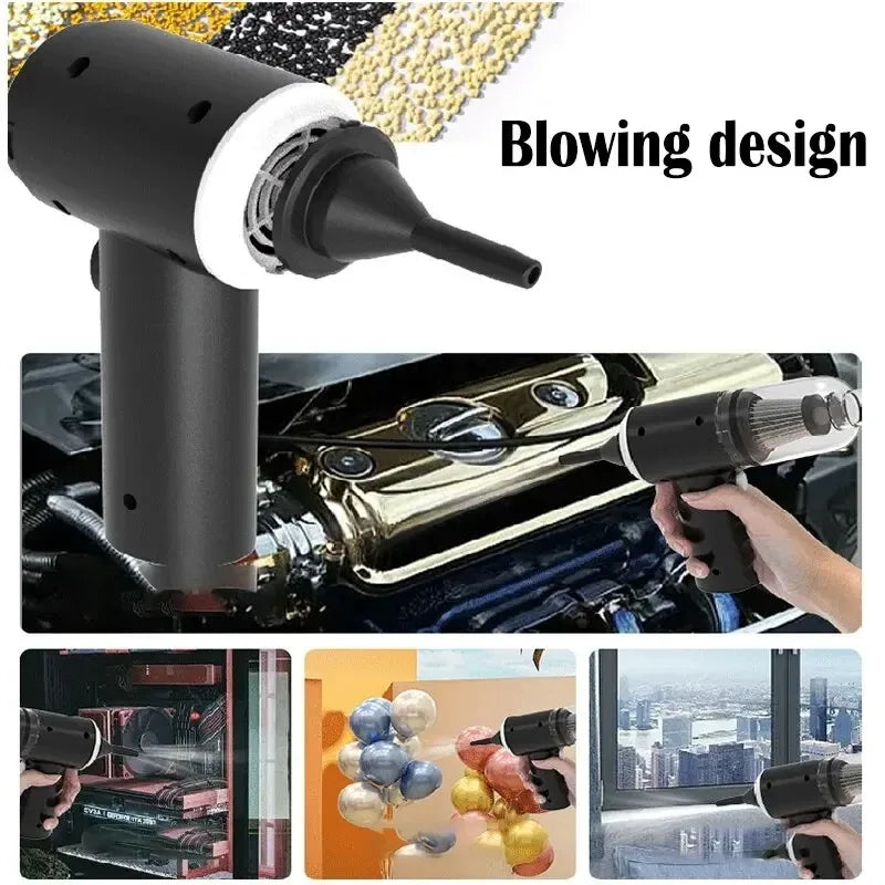 DriveNova MiniVac – Kabelloser 9000Pa Auto-Staubsauger mit USB-Aufladung